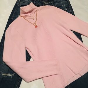 Style & Co. Pink Turtleneck Sweater